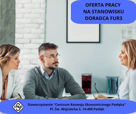 Elbląg   SZUKASZ PRACY Z  SENSEM?Potrafisz rozmawiać z  ludźmi, budować relacje i  szukasz pracy,