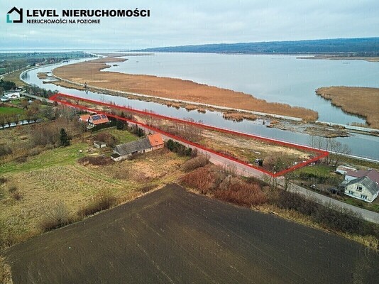 Elbląg LEVEL NIERUCHOMOŚCI    Działka z linią brzegową  Nowakowo    NIERUCHOMOŚCI NA POZIOMIE