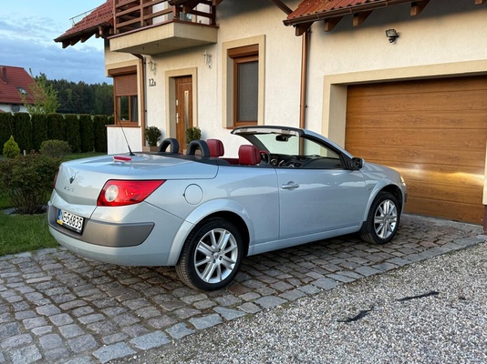 Elbląg Renault Megane II Cabriolet 2.0 16V Benzyna | Polski salon a właściwie to elbląski  | Czerwone skóry