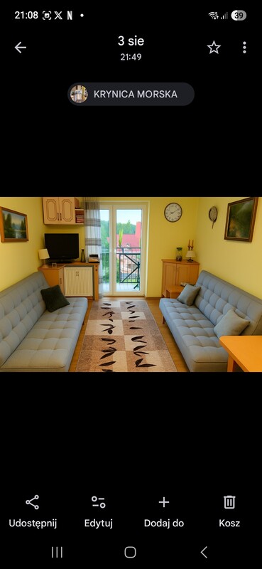 Elbląg Apartament w Krynicy Morskiej pokój z aneksem kuchennym sprzedam