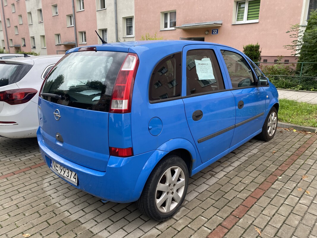 Elbląg Opel Meriva 1.6 benzyna, 2003 rok produkcji, sprawna klimatyzacja, Samochód ogólnie w stanie dobrym. Cena do