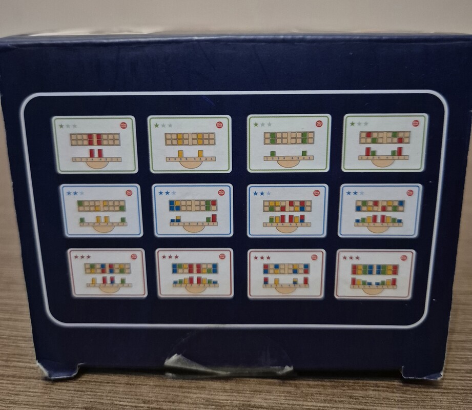 Elbląg Drewniana zabawka edukacyjna firmy Play Tive - nauka porównywania ciężaru na szali.
Po jednym dziecku, stan