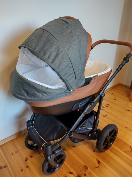 Elbląg Sprzedam wózek Camarelo Baleo 3w1.Używany przez jedno dziecko. Stan bardzo dobry-wózek i akcesoria bardzo