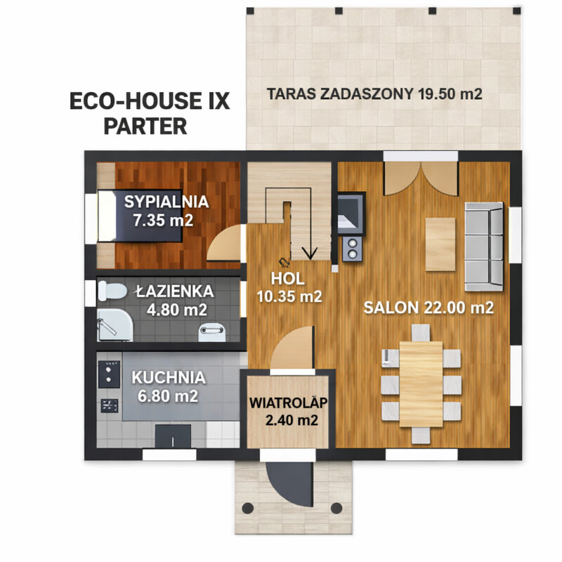 Elbląg DOM DREWNIANY JEDNORODZINNY ECOHOUSE IXJesteśmy firmą zajmującą się produkcją domów drewnianych mieszkalnych