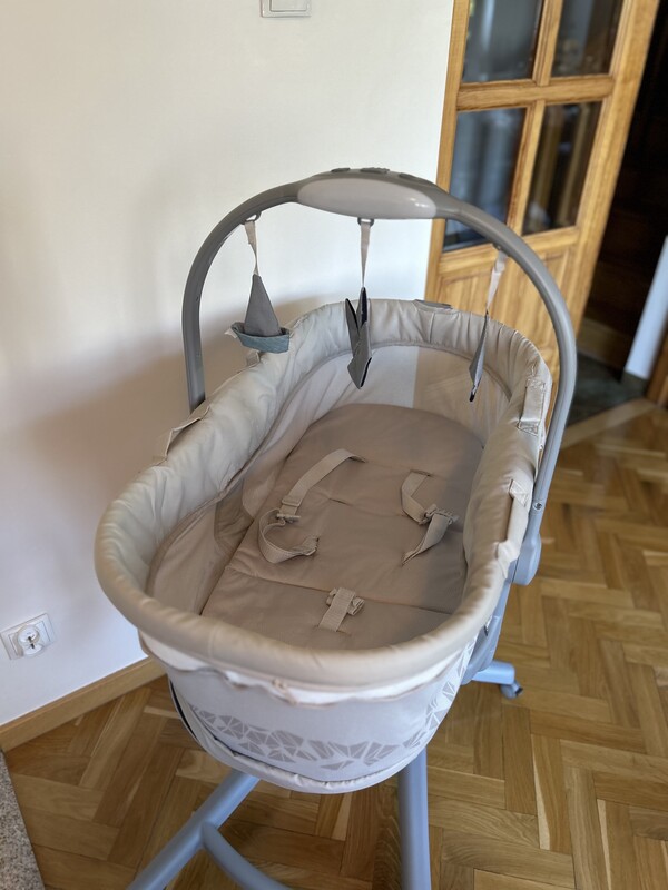 Elbląg Sprzedam wysokiej jakości Chicco Baby Hug Pro 5w1 – wielofunkcyjne łóżeczko dziecięce - Earl Grey w