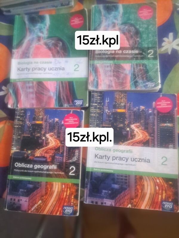 Elbląg Sprzedam książki do szkoły średniej widoczne na zdjęciach