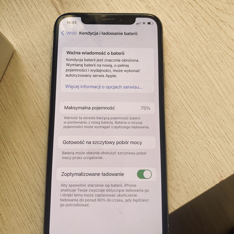 Elbląg Smartfon IPhone X
Bateria na poziomie 75 %. Stan bardzo dobry. Zawsze używany był w etui.