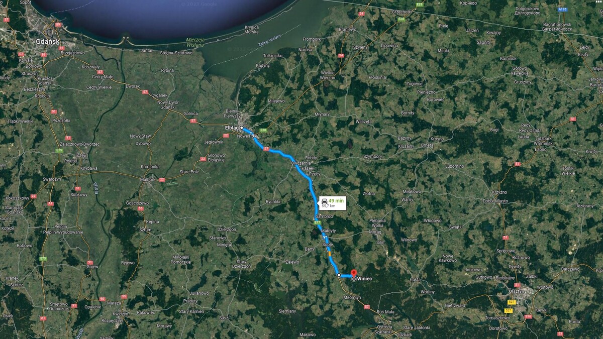 Elbląg * * * ABC NIERUCHOMOŚCI * * * POLECAMY ŚWIETNĄ DZIAŁKĘ NAD JEZIOREM !!!o pow. 1 445 m2z