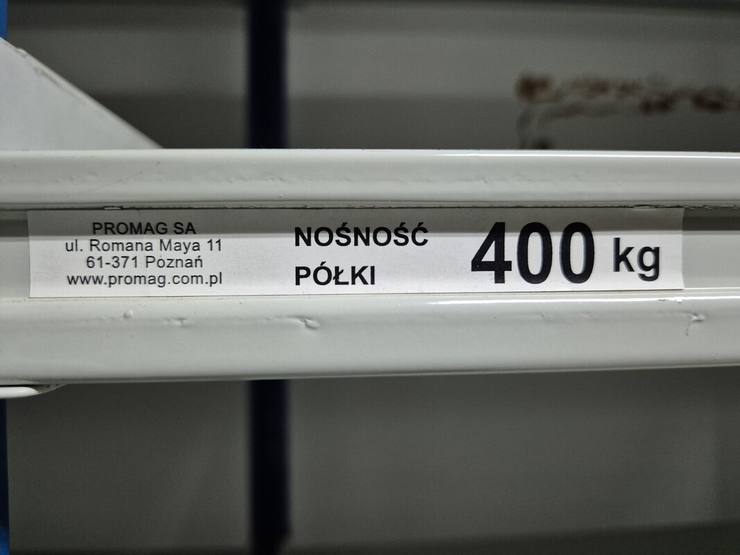 Elbląg Witam mam do sprzedania regał magazynowy metalowy, konstrukcja składana.
Regał bardzo solidny, wyprodukowany
