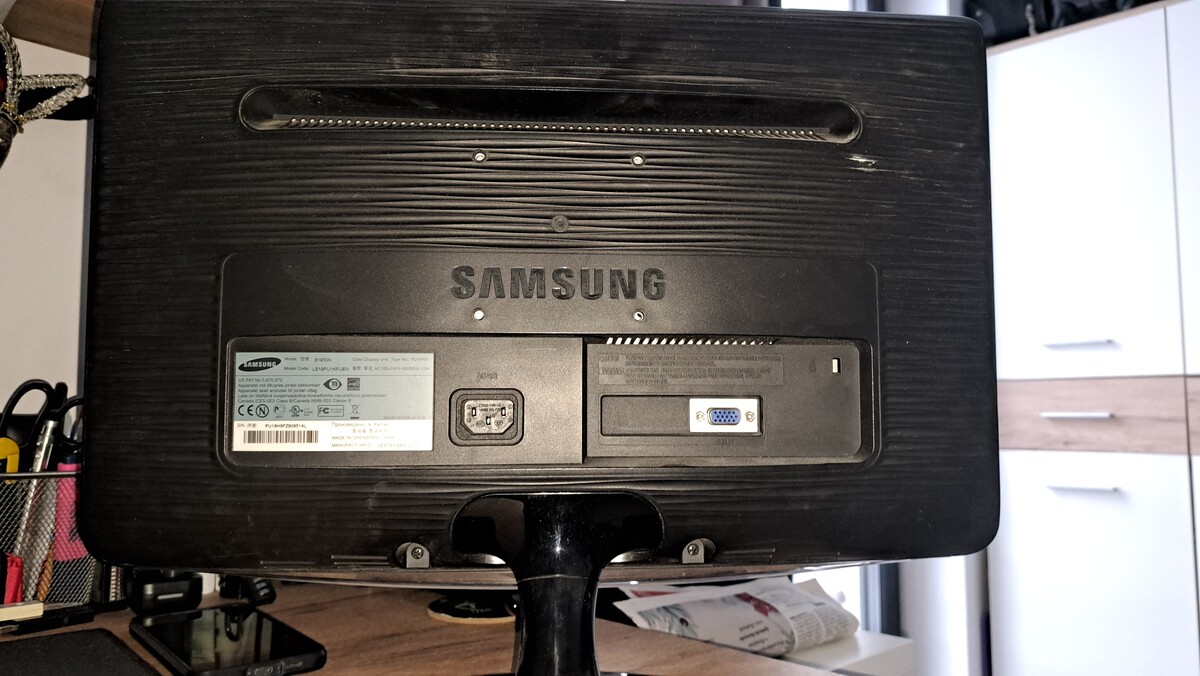 Elbląg Monitor komputerowy SAMSUNG 19 cali, model B1930N
Stan dobry. W zestawie przewód zasilający.