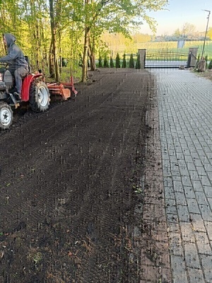 Elbląg Wykonam usługę traktorkiem z glebogryzarką.