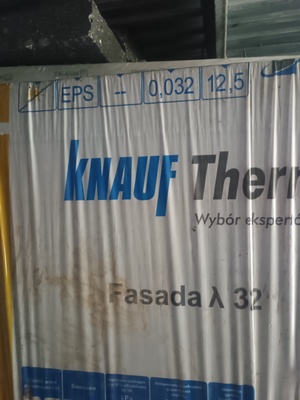 Elbląg Sprzedam styropian KNAUF EXPERT GRAFITOWY ELEWACJA EPS FASADA 032 10cm 3m2 PACZKA Lambda: 0,032.Osiem paczek