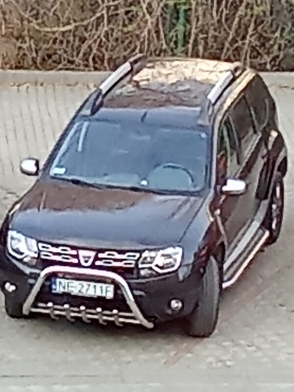 Elbląg Sprzedam: zadbana Dacia Duster SUV w kolorze czarnym, rok prod.2014,benzyna + LPG. Model Dacia Duster 13-Duster