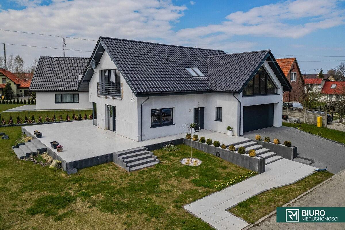Elbląg Nowoczesny dom 195 m²6 pokoi Duża działka 1048m²