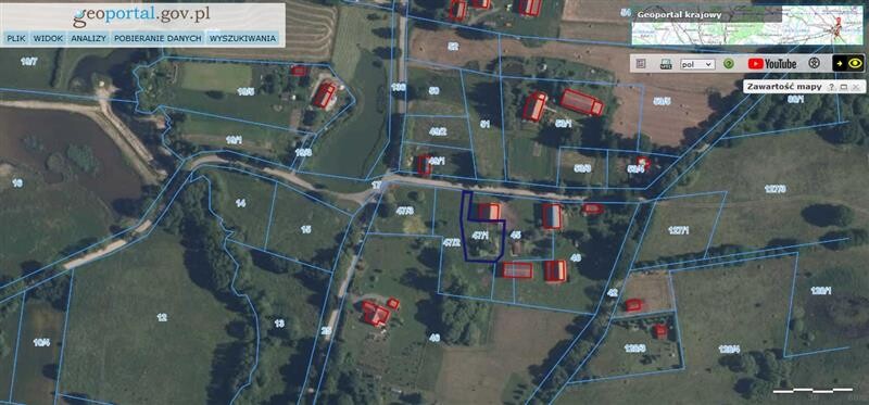 Elbląg NIERUCHOMOŚCI ANNA KRASZEWSKA Działka pod budowę domu Stare Monasterzysko, gm. Młynary