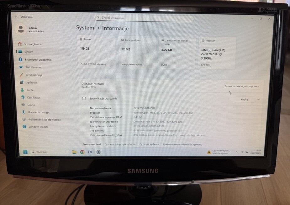 Elbląg Zestaw komputerowy DELL OptiPlex 3010
Zestaw komputerowy:
- jednostka centralna DELL
• Procesor: Intel