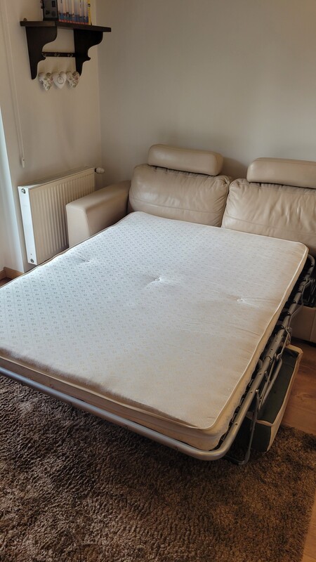 Elbląg Sofa, fotel, puf KLER/VERO skóra naturalna, beż