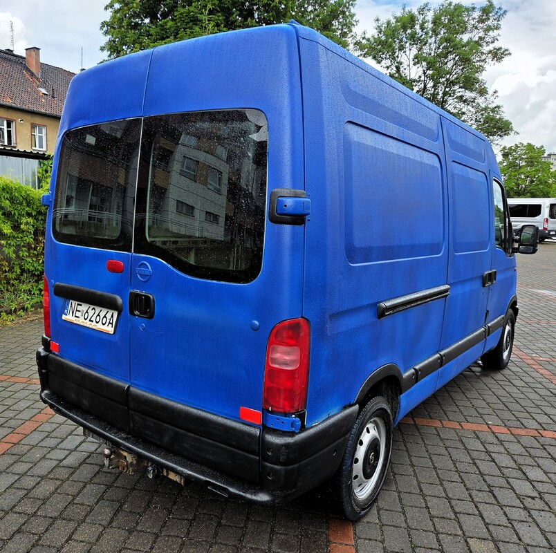 Elbląg Nissan Interstar Średni 2.2 Diesel 90KM 2002 – Dziadek Smerf 🚐Poduszki powietrzne | Wspomaganie