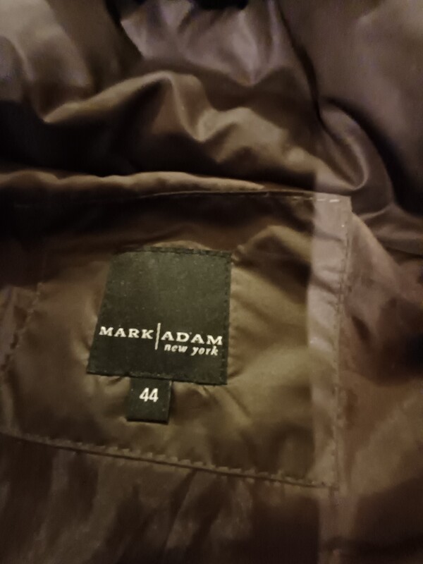 Elbląg Śliczna kurtka w kolorze czekoladowym firmy MARK ADAM NEW YORK rozmiar 44,stan idealny, wszystkie guziki i