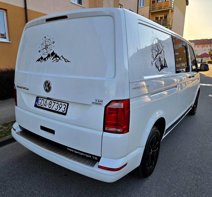Elbląg Volkswagen Transporter T6 2,0TDI 102Km 2015Rok 3-Osobowy Jeden Własciciel-Abs Sprawna Klimatyzacja