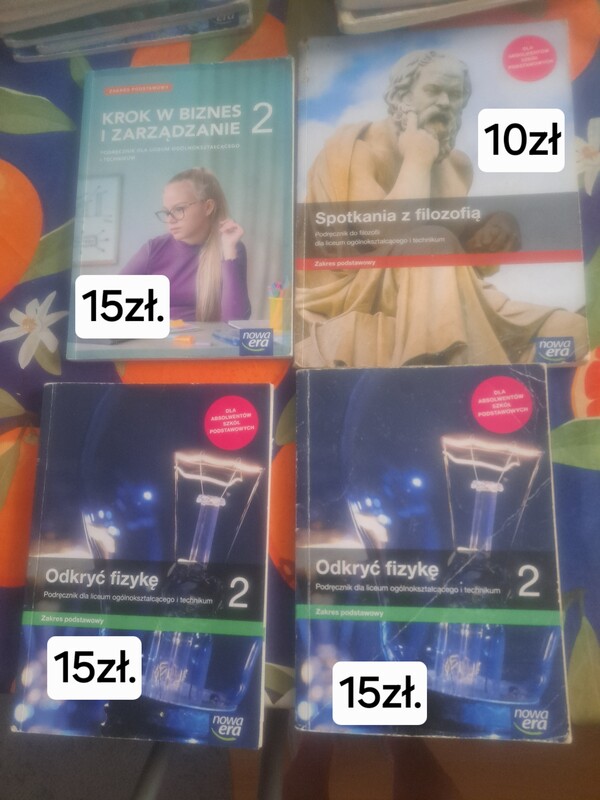 Elbląg Sprzedam książki do szkoły średniej widoczne na zdjęciach