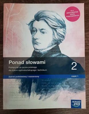 Elbląg SPRZEDAM PODRĘCZNIKI DO KLASY 2 LICEUM I TECHNIKUM JĘZYK POLSKI Ponad słowami 1