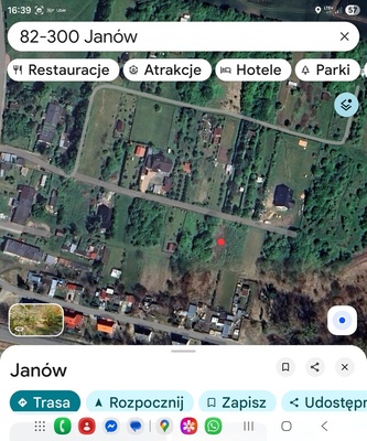 Elbląg Działka 479m Janów 8km od Elbląga. Przezmark, Komorowo