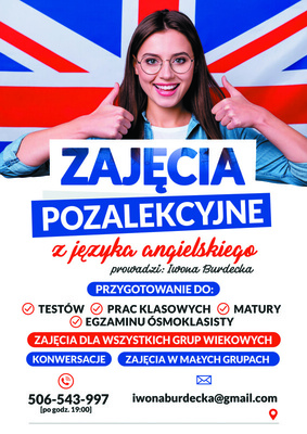 Elbląg Zapraszam na zajęcia z języka angielskiego !- Różne poziomy zaawansowania- Małe grupy lub zajęcia indywidualne-