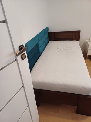 Elbląg Sprzedam  łóżko  drewniane 90×200 z materacem i stelażem