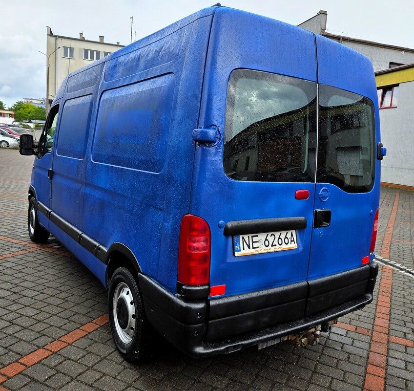 Elbląg Nissan Interstar Średni 2.2 Diesel 90KM 2002 – Dziadek Smerf 🚐Poduszki powietrzne | Wspomaganie