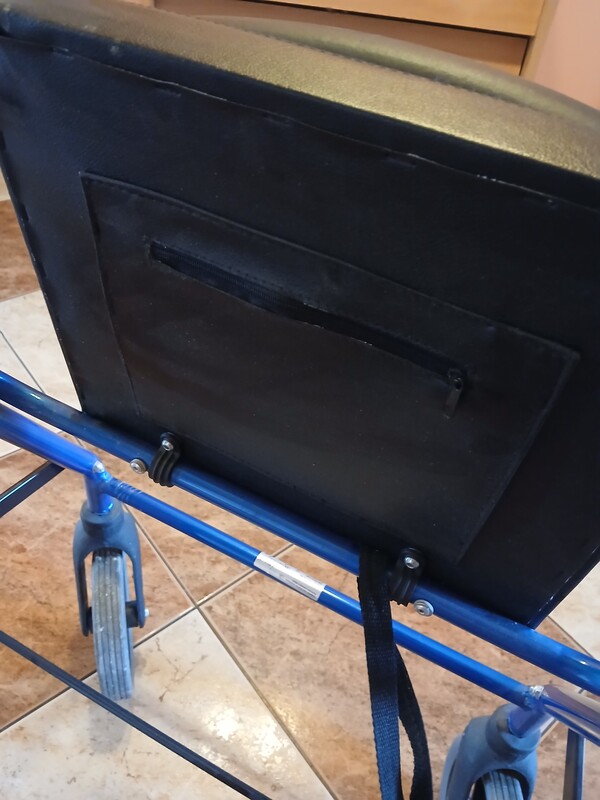 Elbląg Podpórka aluminiowa rehabilitacyjna (chodzik) firmy Timago, model TGR-R RA 882.Urządzenie ma certyfikat CE.