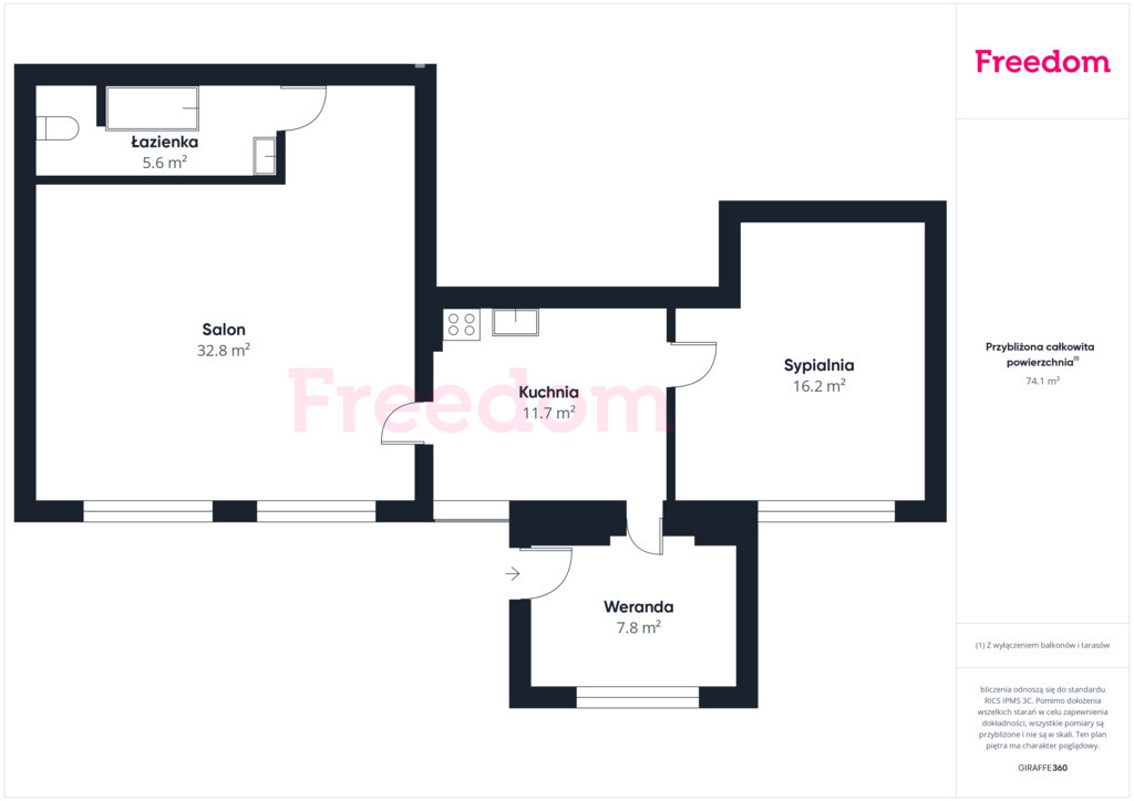 Elbląg FREEDOM NIERUCHOMOŚCISprzedam mieszkanie - Zajezierze. Na sprzedaż przestronne mieszkanie dwupokojowe +