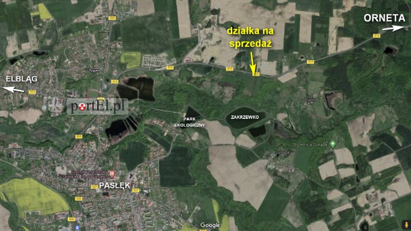 Elbląg * * * ABC NIERUCHOMOŚCI * * *POLECAMY!! DZIAŁKA BUDOWLANA Z POTENCJAŁEM KOŁO PASŁĘKA!o pow. 4100 m2wydane