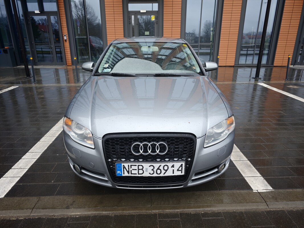 Elbląg Sprzedam Audi A4B7 z silnikiem benzynowym 1.8 Turbo o mocy 163 KM z 2004 roku. Auto z instalacją LPG Przebieg