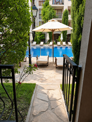 Elbląg ☀️ Studio dla 2 osób w Cascadas Family Resort – Słoneczny Brzeg, Bułgaria 🌴