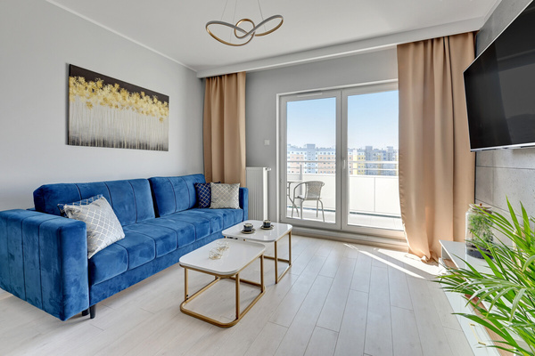 Elbląg Nowoczesne i słoneczne 2-pokojowe mieszkanie na wynajem | Elbląg | balkon | nowe budownictwo