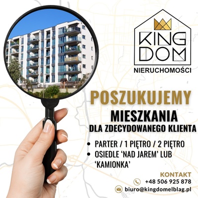 Elbląg 👑🏠  KINGDOM  🏠👑NIERUCHOMOŚCI BLISKO CIEBIE  POSZUKUJEMY