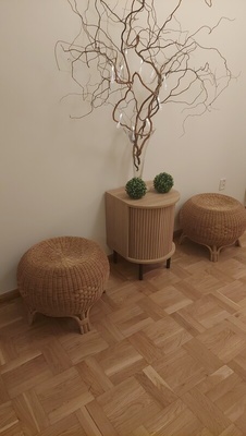 Elbląg Kwietnik retro
Krzesla
Szafka retro oszklona
Fotel unikalny
Lustro z OKIENNICAMI
Stolik