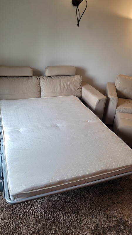 Elbląg Sofa, fotel, puf KLER/VERO skóra naturalna, beż