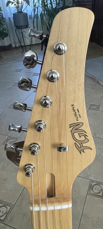 Elbląg 🎸 Piękny Telecaster FGN – japońska precyzja, wyjątkowy kolor, blokowane klucze Gotoh!