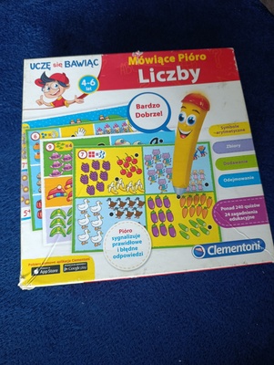 Elbląg Sprzedam mówiące pióro Liczby do nauki liczenia. Stan dobry trzeba wymienić baterię w piórze bo już tylko