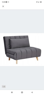 Elbląg Sprzedam fotel rozkładany -styl nowoczesny, kolor szary welwet, wys. fotela 82cm, szer. 103cm, gł 94cm. , wys.