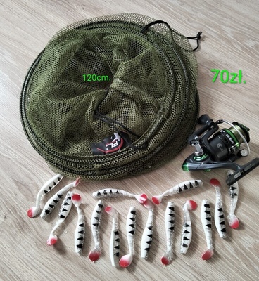 Elbląg Akcesoria wędkarskie, plus latarki LED...