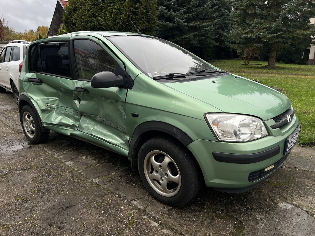 Elbląg Hyundai Getz mały przebieg uszkodzony bok