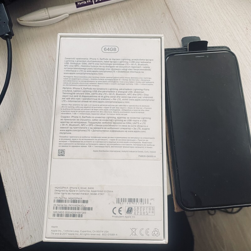 Elbląg Smartfon IPhone X
Bateria na poziomie 75 %. Stan bardzo dobry. Zawsze używany był w etui.