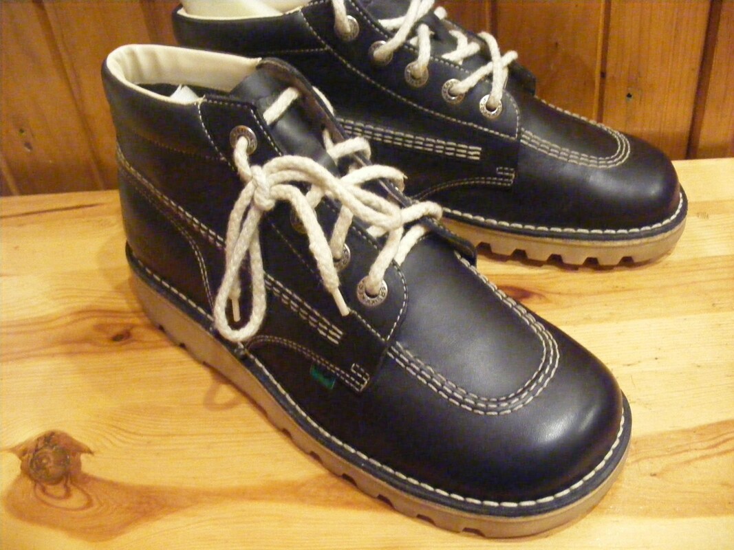 Elbląg Okazja!! sprzedam damskie botki skórzane Kickers nowe nie uzywane w oryginalnym kartonie buty unisex dla