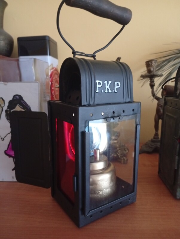 Elbląg Sprzedam 4 lampy konduktorskie PKP po renowacji atrakcyjny wygląd do kolekcji lub wystroju wnętrza zabytki PRL