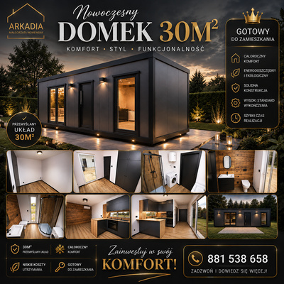 Elbląg :: Biuro nieruchomości ARKADIA :: Oferta sprzedaży domu&nbsp; modułowego 