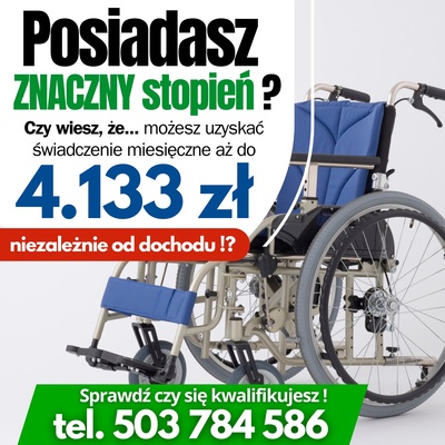Elbląg Zakres wysokości świadczenia wspierającego jest ogromny – od 751,56 do 4133,60 zł!Różnica 1 punktu to