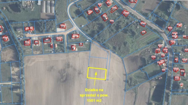 Elbląg * * * ABC NIERUCHOMOŚCI * * *NOWA CENA! DZIAŁKA BUDOWLANA W NIEDALEKIEJ ODLEGŁOŚCI OD ELBLĄGAo pow. 1 501